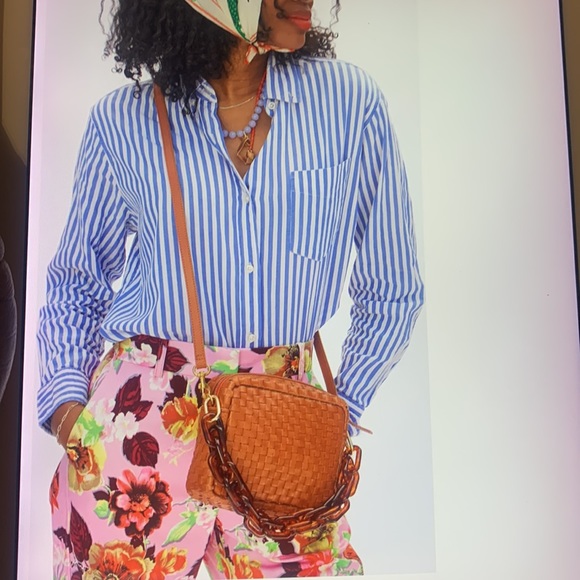 - Clare V. Midi Sac Woven Leather Crossbody - Picture 7 of 17